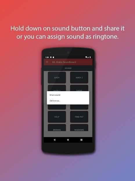 Mr. Krabs Soundboard screenshot 2