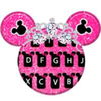 Keyboard Mouse Diamond Pink