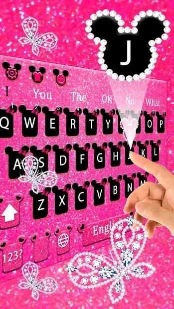 Keyboard Mouse Diamond Pink screenshot 2