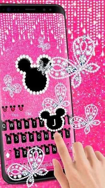 Keyboard Mouse Diamond Pink screenshot 1