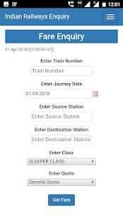 Indian Railway - Passenger Reservation Enquiry screenshot 2
