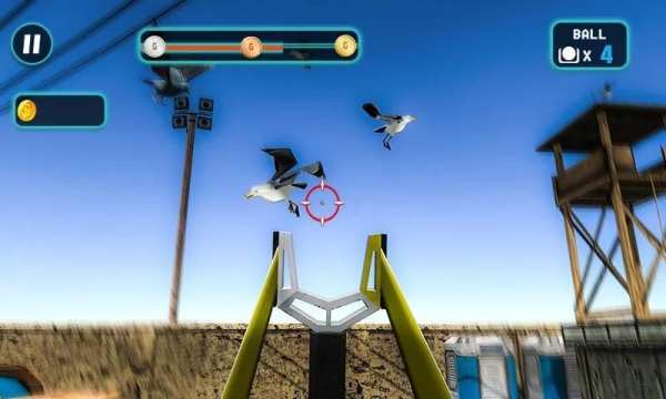 Slingshot Bird Hunt 3D Shooting Range Fun Game स्क्रीनशॉट 2