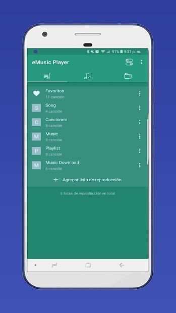 Music Player; eMusic Reproductor de mp3 screenshot 8