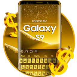 Gold Keyboard for Galaxy S9 आइकन
