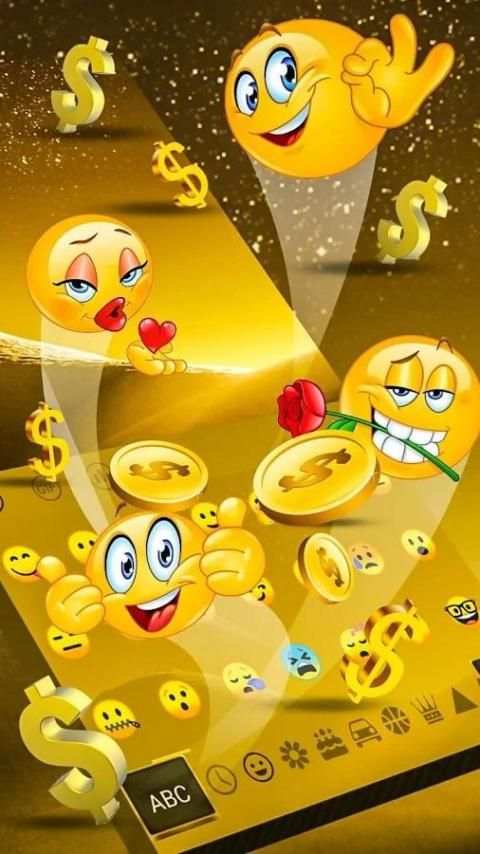 Gold Keyboard for Galaxy S9 स्क्रीनशॉट 2