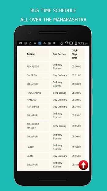MSRTC BUS SCHEDULE screenshot 3