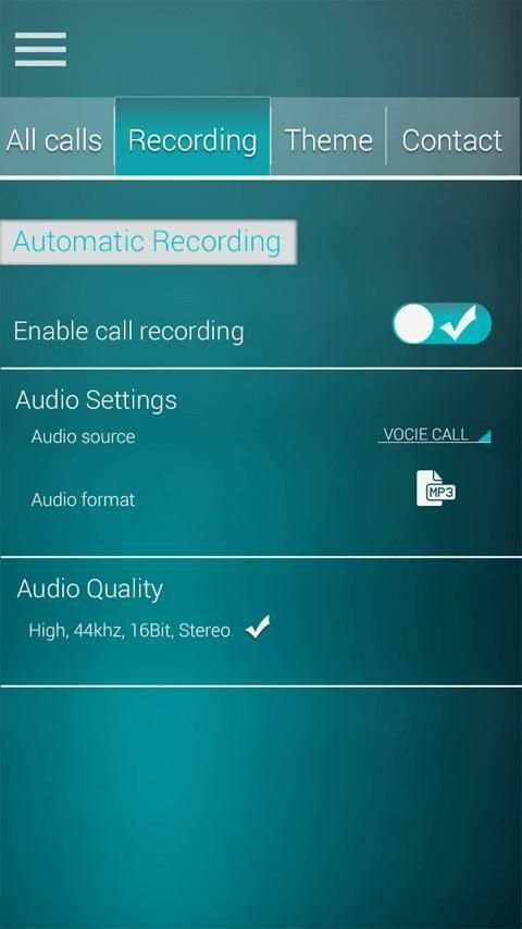 Automatic Call Recorder स्क्रीनशॉट 4