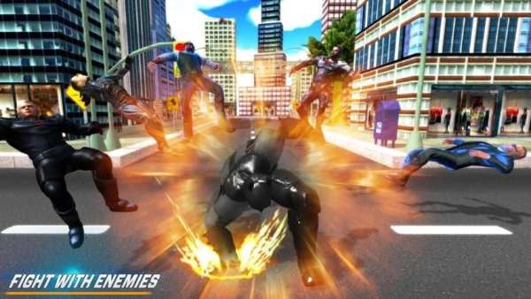 Flying Bat Hero Crime City 2018 स्क्रीनशॉट 4
