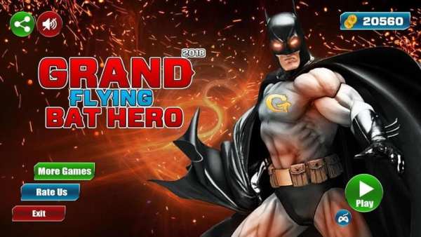 Flying Bat Hero Crime City 2018 स्क्रीनशॉट 5