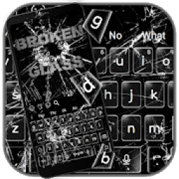 ikon Broken 3D Glass Keyboard Theme