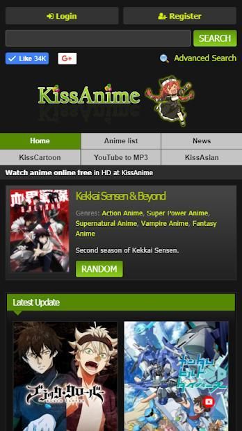 Kissanime best sale apk latest