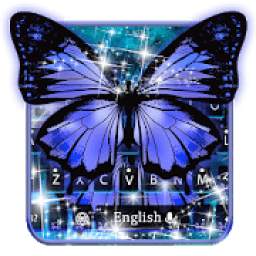 Blue Shine Butterfly Keyboard 10001002