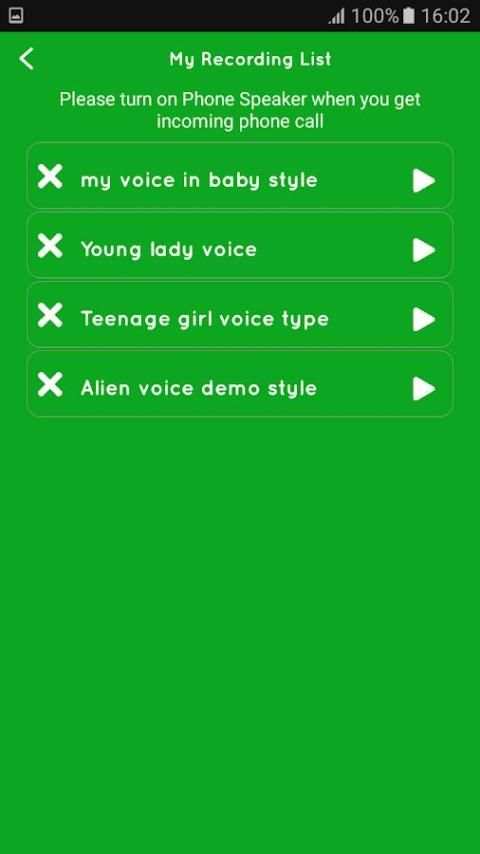 Voice changer during call screenshot 2