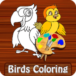 ikon Birds Coloring - Coloring games for kids