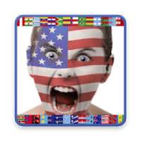 Flag on Face Photo Editor