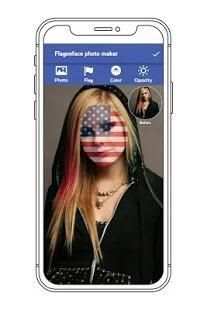 Flag on Face Photo Editor screenshot 1