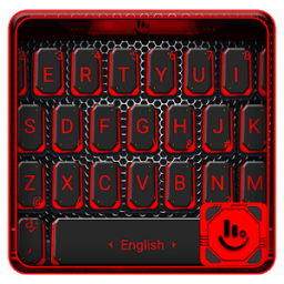 3D Black And Red Tech Keyboard Theme आइकन