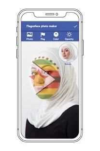 Flag on Face Photo Editor स्क्रीनशॉट 4