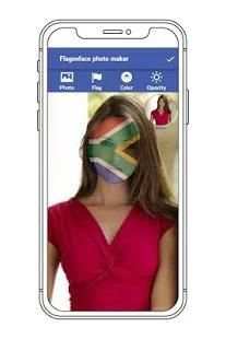 Flag on Face Photo Editor स्क्रीनशॉट 2