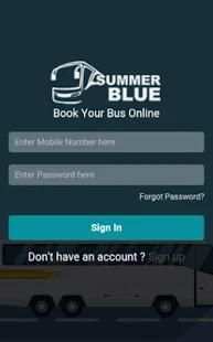 Summer Blue - Online Bus Booking screenshot 1