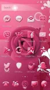 Pink Rose Mobile Theme screenshot 2