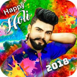 Holi photo frame