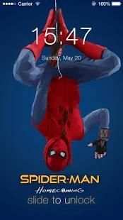 Spider Man Home Cooming Lock Screen स्क्रीनशॉट 3
