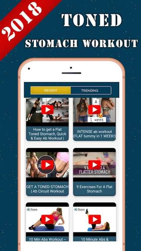 Toned Stomach Workout screenshot 2