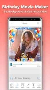 Birthday Video Maker with Music स्क्रीनशॉट 2