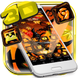 ikon 3D Halloween Glass Night Theme