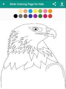 Birds Coloring Page for Kids screenshot 4