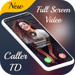 Full Screen Video Caller - True Caller ID आइकन