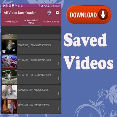 Video Downloader - Facebook screenshot 1