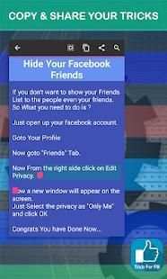 Tips & Tricks for Facebook screenshot 1