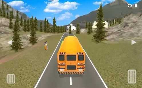 Kids Bus : High School Transport Driving Game 3D screenshot 2