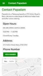 Papadam Indian Takeaway in Barry screenshot 2