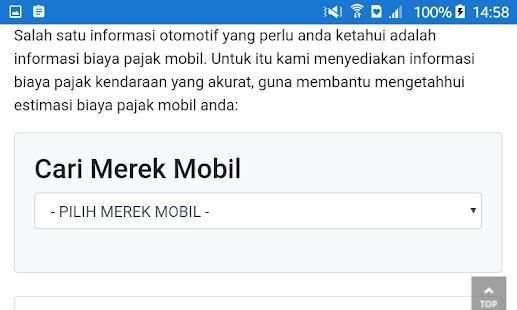 Biaya Pajak Mobil screenshot 1
