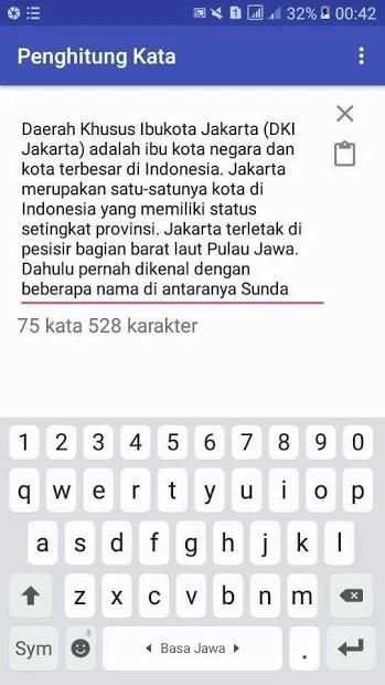 Penghitung Kata dan karakter screenshot 6