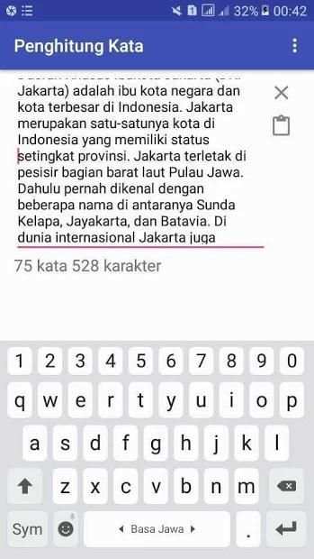Penghitung Kata dan karakter screenshot 4