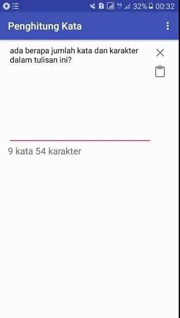 Penghitung Kata dan karakter screenshot 3