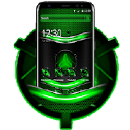 ikon Green Black Neon Theme