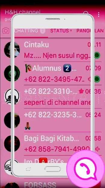 wa pink 2018 transparent apk screenshot 2