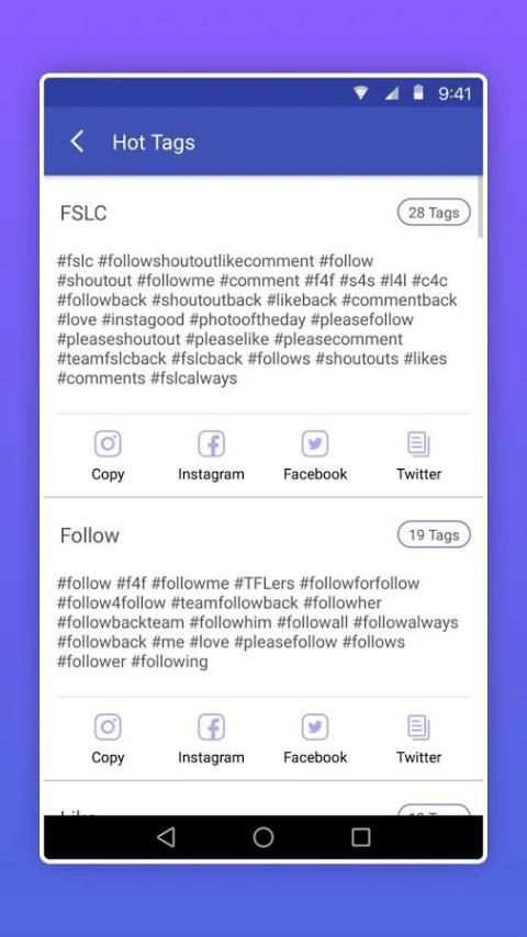 FollowerStore - Manager for Ins Followers, Likes screenshot 1
