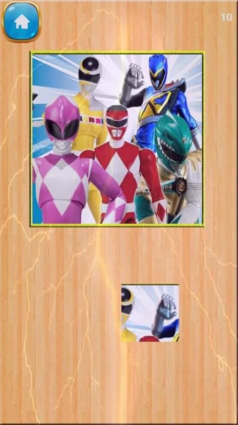 Slide Power Ranger puzzle new game screenshot 4