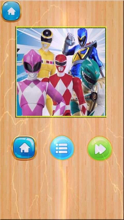 Slide Power Ranger puzzle new game screenshot 3