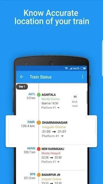 Live Train Status, PNR Status, Indian Rail Info स्क्रीनशॉट 8