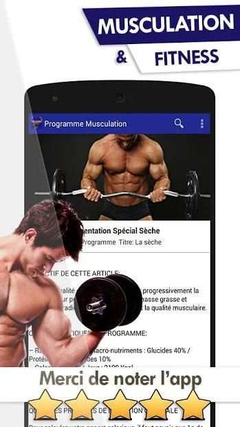 Programme Musculation Fitness screenshot 1