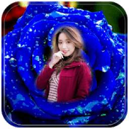 Blue Rose Photo Frame