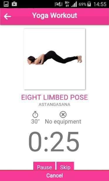 Yoga workout - Free yoga videos and workouts स्क्रीनशॉट 2
