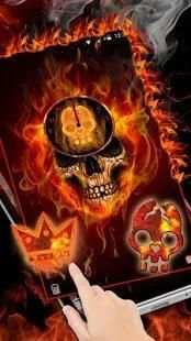 Fire Flaming Skull Theme screenshot 6